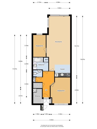 Floorplan - Veneweg 294-96, 7946 LX Wanneperveen